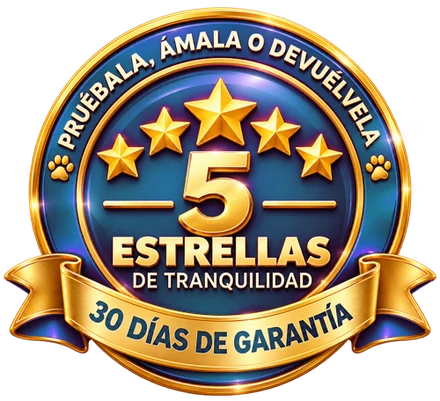 Sello de 5 estrellas de tranquilidad con 30 días de garantía