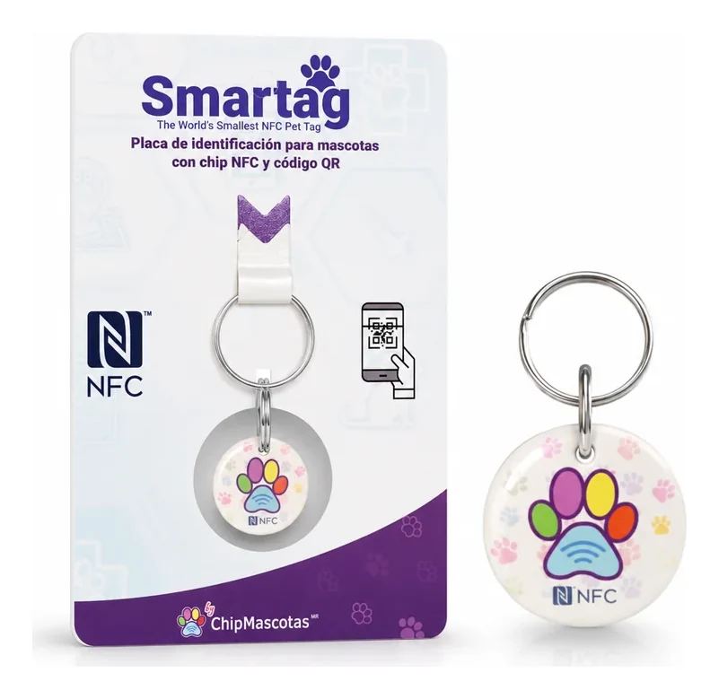 Placa Smartag con chip NFC y QR