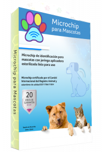 Kit microchip para mascotas con pasaporte, certificado y placa inteligente